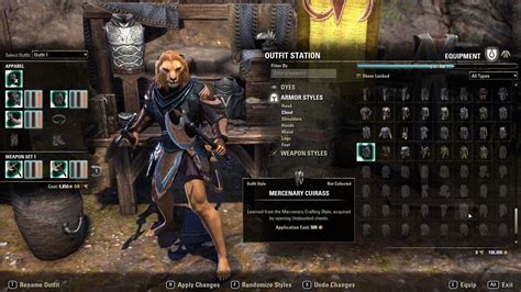 eso outfit slots